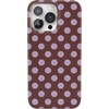 image:imageCasely iPhone 16 Plus Case  Moody Monochrome  Twilight Flora  Compatible with MagSafe  Classic Ultra Thin DesignSpotted in SoHo  Burgundy Polka Dot