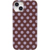 image:imageCasely iPhone 16 Plus Case  Moody Monochrome  Twilight Flora  Compatible with MagSafe  Classic Ultra Thin DesignSpotted in SoHo  Burgundy Polka Dot