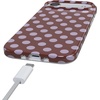 image:imageCasely iPhone 16 Plus Case  Moody Monochrome  Twilight Flora  Compatible with MagSafe  Classic Ultra Thin DesignSpotted in SoHo  Burgundy Polka Dot