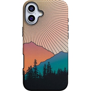 image:imageCasely iPhone 16 Plus Case  Midnight Onyx  Black Shimmer  Bold Protective Design  Compatible with MagSafeGolden Hour  Mountain Sunset