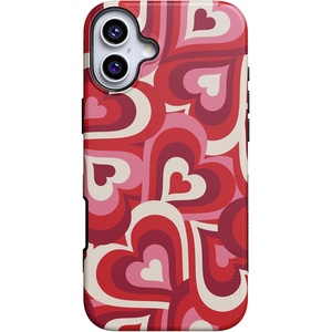 image:imageCasely iPhone 16 Plus Case  Midnight Onyx  Black Shimmer  Bold Protective Design  Compatible with MagSafeLove Song Remix  Ombre Hearts