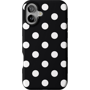 image:imageCasely iPhone 16 Plus Case  Midnight Onyx  Black Shimmer  Bold Protective Design  Compatible with MagSafePolka Dots  High Contrast Design