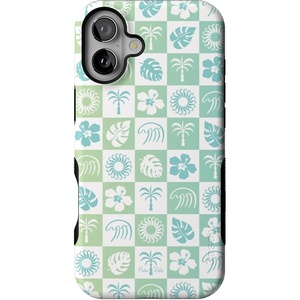 image:imageCasely iPhone 16 Plus Case  Midnight Onyx  Black Shimmer  Bold Protective Design  Compatible with MagSafePura Vida  Coastal Checkers