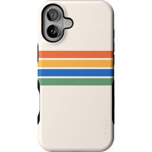 image:imageCasely iPhone 16 Plus Case  Midnight Onyx  Black Shimmer  Bold Protective Design  Compatible with MagSafeTotally Groovy  Rainbow Stripes Color Block