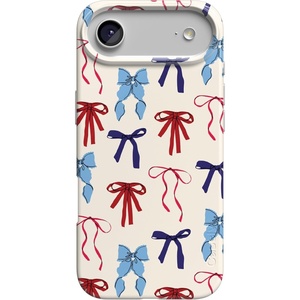 image:imageCasely iPhone 16 Plus Case  Moody Monochrome  Twilight Flora  Compatible with MagSafe  Classic Ultra Thin DesignAmerican Girlie  Red White  Blue Bows