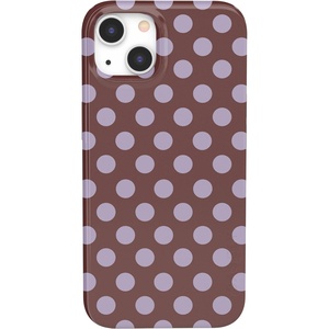 image:imageCasely iPhone 16 Plus Case  Moody Monochrome  Twilight Flora  Compatible with MagSafe  Classic Ultra Thin DesignSpotted in SoHo  Burgundy Polka Dot