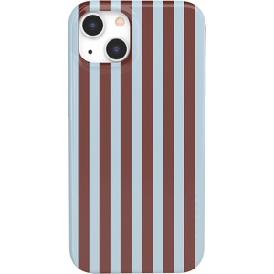 image:imageCasely iPhone 16 Plus Case  Moody Monochrome  Twilight Flora  Compatible with MagSafe  Classic Ultra Thin DesignSunday in Brooklyn  Chocolate Blue Stripes
