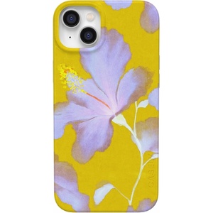 image:imageCasely iPhone 16 Plus Case  Moody Monochrome  Twilight Flora  Compatible with MagSafe  Classic Ultra Thin DesignSunwashed Painted Floral  Hibiscus Haze