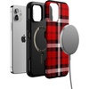 image:imageCasely iPhone 1212 Pro Case  As if  Red Plaid  Bold Protective Design  MagSafe Compatible Design