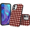 image:imageCasely iPhone 1212 Pro Case  Checked Twice  Red Plaid  Bold Protective Design  Compatible with MagSafe