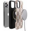 image:imageCasely iPhone 1212 Pro Case  Fit Check  Neutral Checkerboard  Bold Protective Design  Compatible with MagSafe