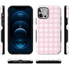 image:imageCasely iPhone 1212 Pro Case  Pink Plaid  Sunday Best  Bold Protective Design  Compatible with MagSafe