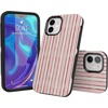 image:imageCasely iPhone 1212 Pro Case  Pretty in Pastel  Blush Stripes  Bold Protective Design  MagSafe Compatible Design