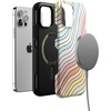 image:imageCasely iPhone 1212 Pro Case  Ride The Wave  Pastel Rainbow Lined  Compatible with MagSafe  Bold Protective Case Design