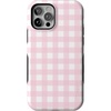 image:imageCasely iPhone 1212 Pro Case  Pink Plaid  Sunday Best  Bold Protective Design  Compatible with MagSafe