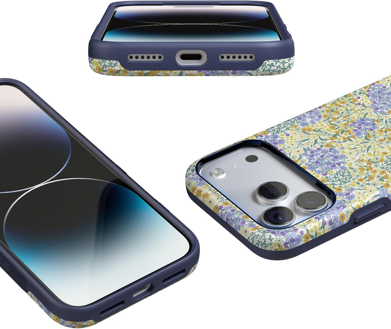image:imageCasely iPhone 17 Pro Max Case  Midnight Onyx  Black Shimmer  Bold Protective Design  Compatible with MagSafeDream Garden  Cottagecore