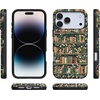 image:imageCasely iPhone 17 Pro Max Case  Midnight Onyx  Black Shimmer  Bold Protective Design  Compatible with MagSafeBook Nook  Floral Library