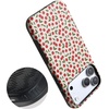 image:imageCasely iPhone 17 Pro Max Case  Midnight Onyx  Black Shimmer  Bold Protective Design  Compatible with MagSafeCherry on Top  Red Cherries