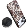 image:imageCasely iPhone 17 Pro Max Case  Midnight Onyx  Black Shimmer  Bold Protective Design  Compatible with MagSafeCowgirl Envy  Cow Print