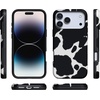 image:imageCasely iPhone 17 Pro Max Case  Midnight Onyx  Black Shimmer  Bold Protective Design  Compatible with MagSafeCurrent MOOd  Cow Print