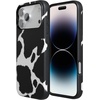 image:imageCasely iPhone 17 Pro Max Case  Midnight Onyx  Black Shimmer  Bold Protective Design  Compatible with MagSafeCurrent MOOd  Cow Print
