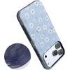 image:imageCasely iPhone 17 Pro Max Case  Midnight Onyx  Black Shimmer  Bold Protective Design  Compatible with MagSafeDaisy Daydream  Baby Blue Floral