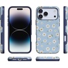 image:imageCasely iPhone 17 Pro Max Case  Midnight Onyx  Black Shimmer  Bold Protective Design  Compatible with MagSafeDaisy Daydream  Baby Blue Floral