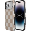 image:imageCasely iPhone 17 Pro Max Case  Midnight Onyx  Black Shimmer  Bold Protective Design  Compatible with MagSafeFit Check  Neutral Checkerboard
