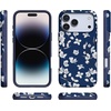 image:imageCasely iPhone 17 Pro Max Case  Midnight Onyx  Black Shimmer  Bold Protective Design  Compatible with MagSafeFloral Forest  Navy Cherry Blossom Floral
