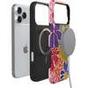 image:imageCasely iPhone 17 Pro Max Case  Midnight Onyx  Black Shimmer  Bold Protective Design  Compatible with MagSafeFlower Patch  MultiColor Floral