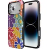 image:imageCasely iPhone 17 Pro Max Case  Midnight Onyx  Black Shimmer  Bold Protective Design  Compatible with MagSafeFlower Patch  MultiColor Floral