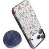 image:imageCasely iPhone 17 Pro Max Case  Midnight Onyx  Black Shimmer  Bold Protective Design  Compatible with MagSafeGarden Party  Mushroom Floral