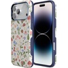 image:imageCasely iPhone 17 Pro Max Case  Midnight Onyx  Black Shimmer  Bold Protective Design  Compatible with MagSafeGarden Party  Mushroom Floral