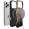 image:imageCasely iPhone 17 Pro Max Case  Midnight Onyx  Black Shimmer  Bold Protective Design  Compatible with MagSafeGolden Hour  Mountain Sunset