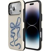 image:imageCasely iPhone 17 Pro Max Case  Midnight Onyx  Black Shimmer  Bold Protective Design  Compatible with MagSafeHeartstrings  Blue Bow