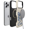 image:imageCasely iPhone 17 Pro Max Case  Midnight Onyx  Black Shimmer  Bold Protective Design  Compatible with MagSafeHeartstrings  Blue Bow