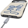 image:imageCasely iPhone 17 Pro Max Case  Midnight Onyx  Black Shimmer  Bold Protective Design  Compatible with MagSafeHeartstrings  Blue Bow