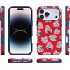 image:imageCasely iPhone 17 Pro Max Case  Midnight Onyx  Black Shimmer  Bold Protective Design  Compatible with MagSafeId Pick You  Red Strawberry