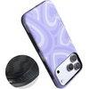 image:imageCasely iPhone 17 Pro Max Case  Midnight Onyx  Black Shimmer  Bold Protective Design  Compatible with MagSafeLove Song  Lavender Heart