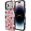 image:imageCasely iPhone 17 Pro Max Case  Midnight Onyx  Black Shimmer  Bold Protective Design  Compatible with MagSafeLove Struck  Heart Stickers