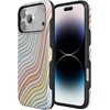 image:imageCasely iPhone 17 Pro Max Case  Midnight Onyx  Black Shimmer  Bold Protective Design  Compatible with MagSafeRide The Wave  Pastel Rainbow Lined