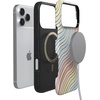 image:imageCasely iPhone 17 Pro Max Case  Midnight Onyx  Black Shimmer  Bold Protective Design  Compatible with MagSafeRide The Wave  Pastel Rainbow Lined