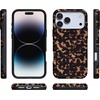 image:imageCasely iPhone 17 Pro Max Case  Midnight Onyx  Black Shimmer  Bold Protective Design  Compatible with MagSafeShell Shocked  Tortoise Print