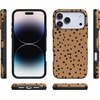 image:imageCasely iPhone 17 Pro Max Case  Midnight Onyx  Black Shimmer  Bold Protective Design  Compatible with MagSafeSpot On  Dotted Animal