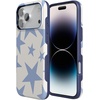 image:imageCasely iPhone 17 Pro Max Case  Midnight Onyx  Black Shimmer  Bold Protective Design  Compatible with MagSafeStars Align  Blue  White Stars