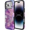 image:imageCasely iPhone 17 Pro Max Case  Midnight Onyx  Black Shimmer  Bold Protective Design  Compatible with MagSafeTie Dying Over You  Purple Marble
