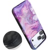 image:imageCasely iPhone 17 Pro Max Case  Midnight Onyx  Black Shimmer  Bold Protective Design  Compatible with MagSafeTie Dying Over You  Purple Marble