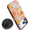 image:imageCasely iPhone 17 Pro Max Case  Midnight Onyx  Black Shimmer  Bold Protective Design  Compatible with MagSafeTropical Color Splash  Abstract Retro
