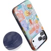image:imageCasely iPhone 17 Pro Max Case  Midnight Onyx  Black Shimmer  Bold Protective Design  Compatible with MagSafeTropical Heat  Beachy Collage