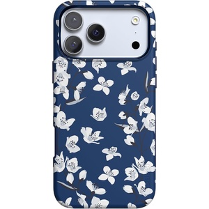image:imageCasely iPhone 17 Pro Max Case  Midnight Onyx  Black Shimmer  Bold Protective Design  Compatible with MagSafeFloral Forest  Navy Cherry Blossom Floral